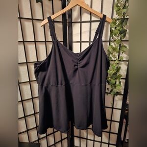 Torrid Black Relaxed Ruched Camisole with Tank Top‎ Style Size 5